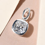 LUSTRO STELLA - weißer Zirkonia-Anhänger, 925 Silber ca. 4,64 ct