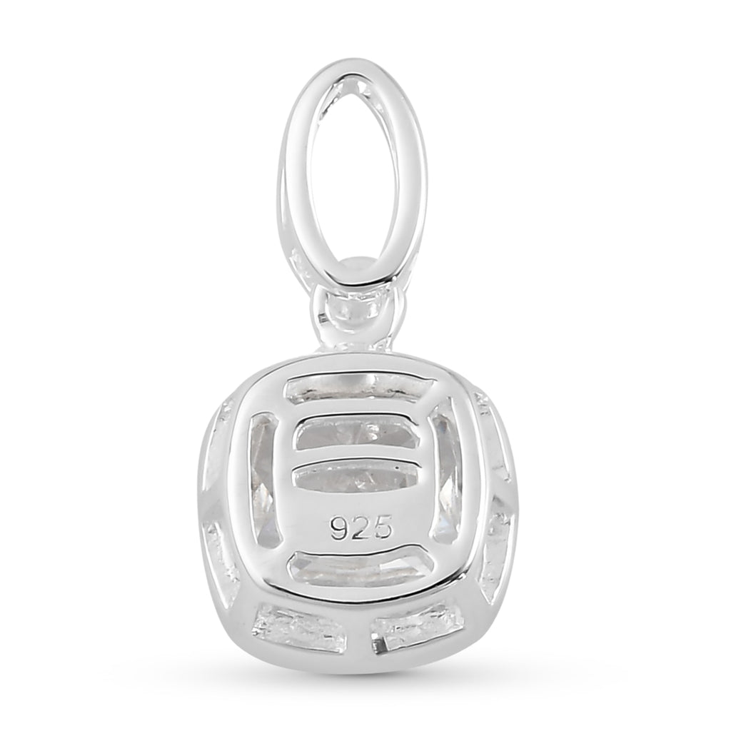 LUSTRO STELLA - weißer Zirkonia-Anhänger, 925 Silber ca. 4,64 ct