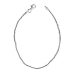 Italianisches alternierendes Margarita-Armband, ca. 19 cm, 925 Silber