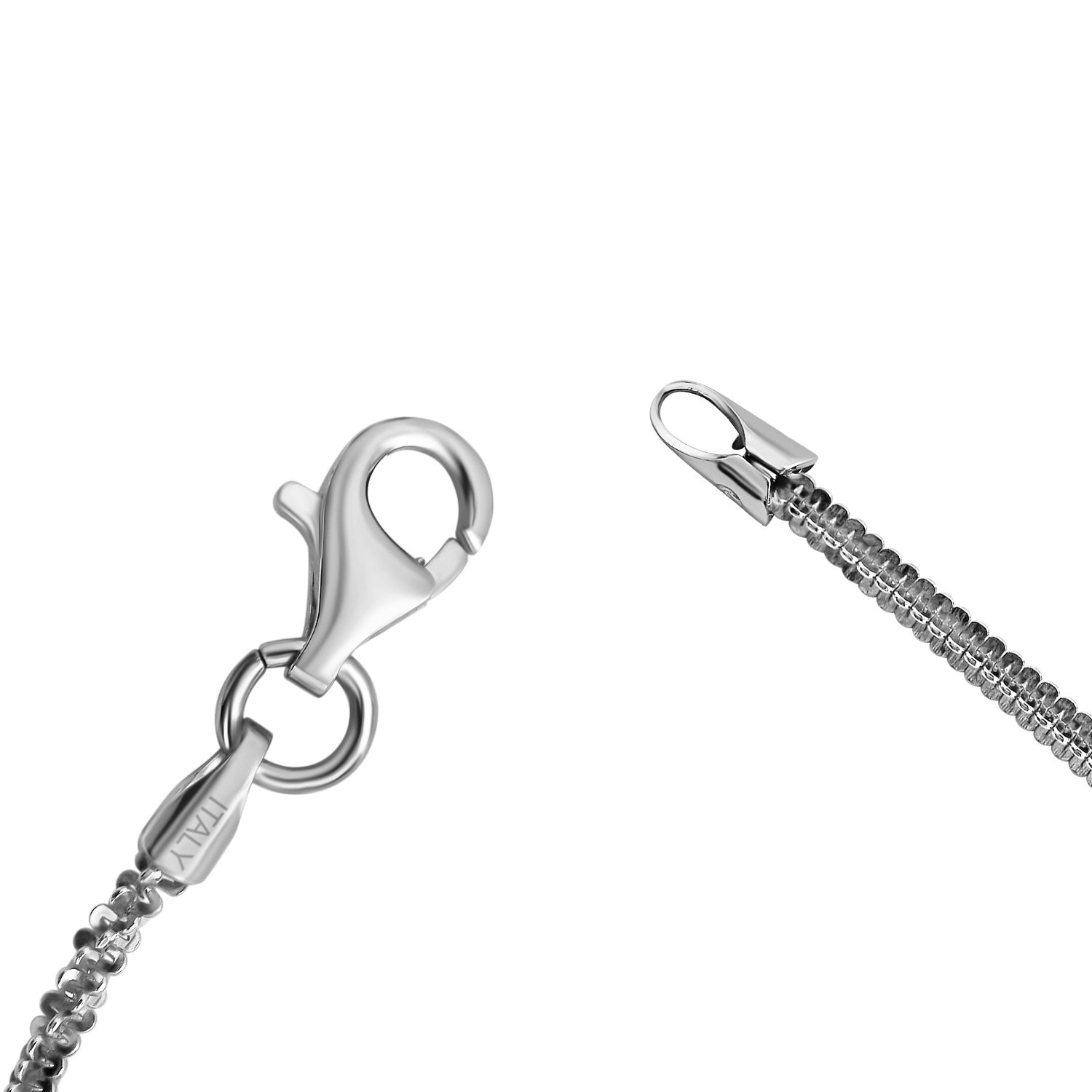 Italianisches alternierendes Margarita-Armband, ca. 19 cm, 925 Silber