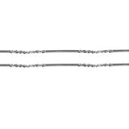 Italianische alternierende Margarita-Kette, ca. 50 cm, 925 Silber ca. 4,13g