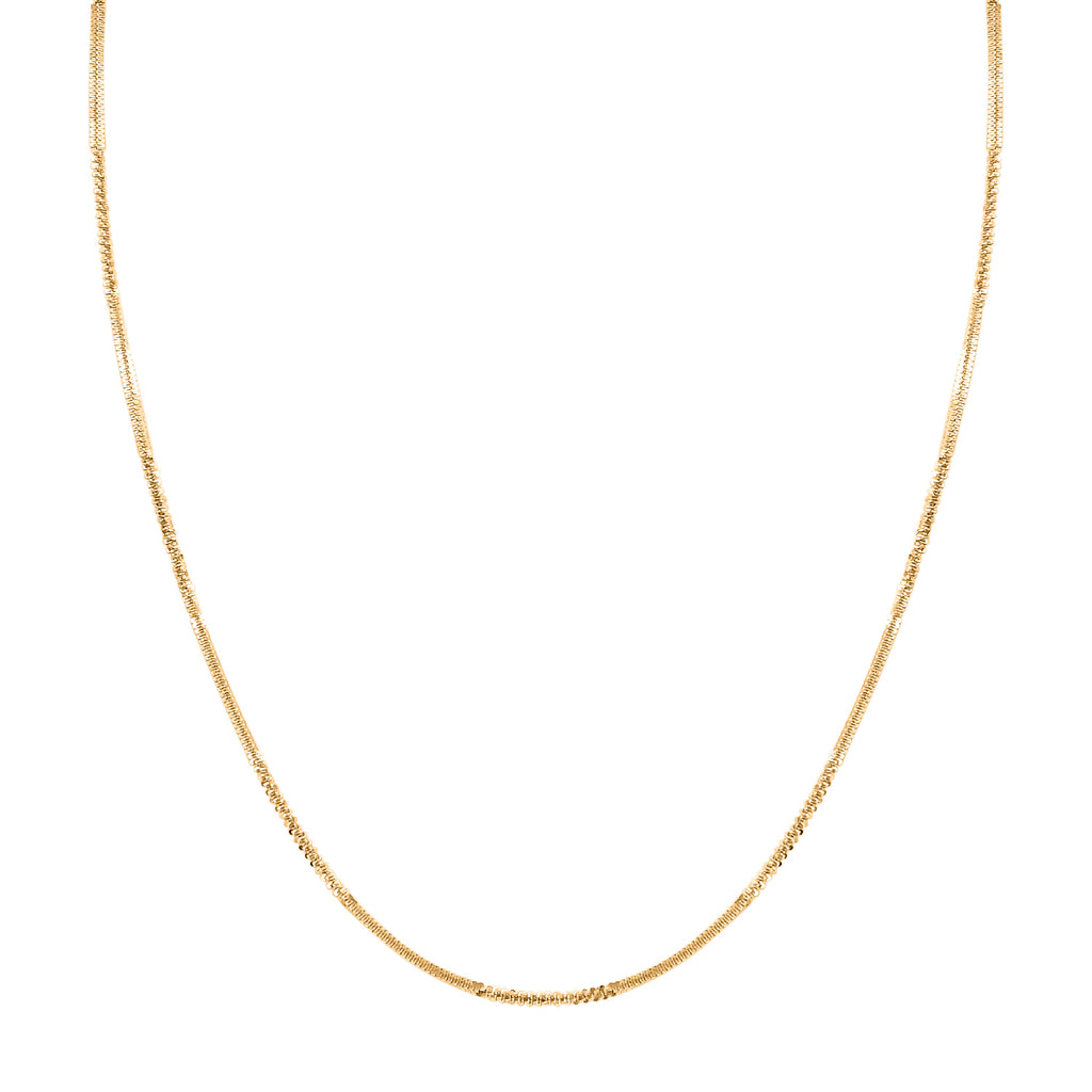 Italianische alternierende Margarita-Kette, ca. 50 cm, 925 Silber vergoldet, ca. 4,13g