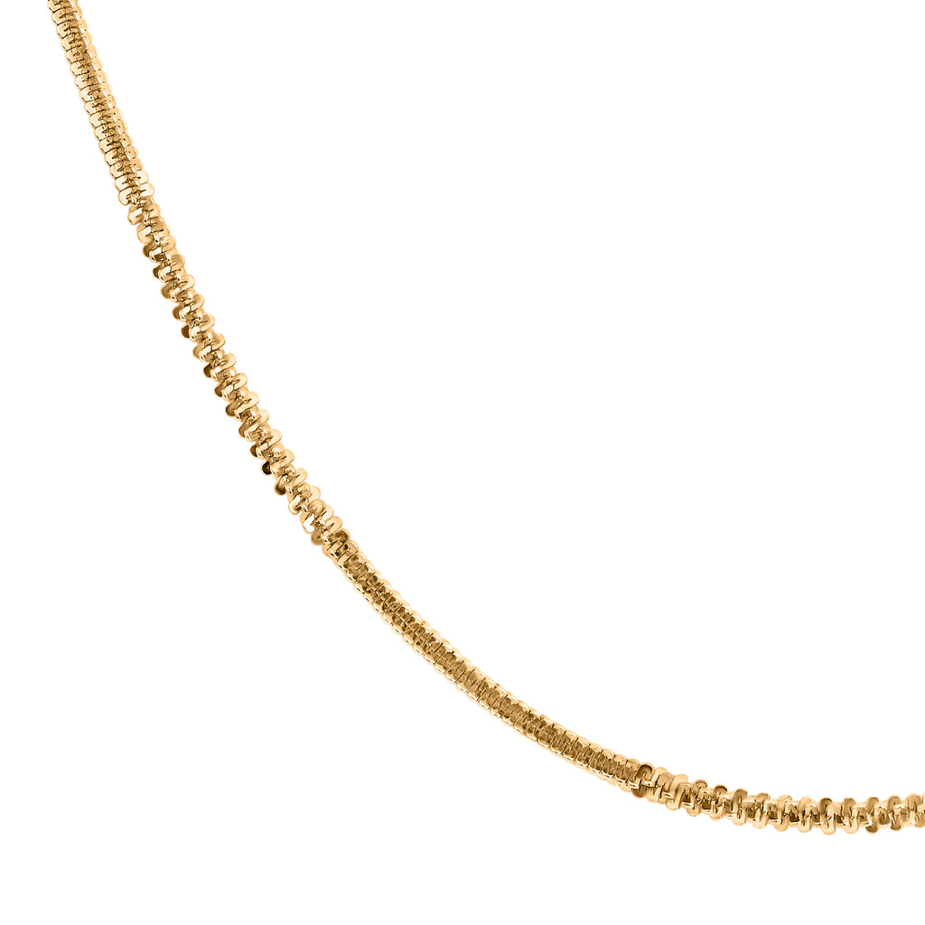 Italianische alternierende Margarita-Kette, ca. 50 cm, 925 Silber vergoldet, ca. 4,13g