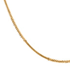 Italianische alternierende Margarita-Kette, ca. 50 cm, 925 Silber vergoldet, ca. 4,13g