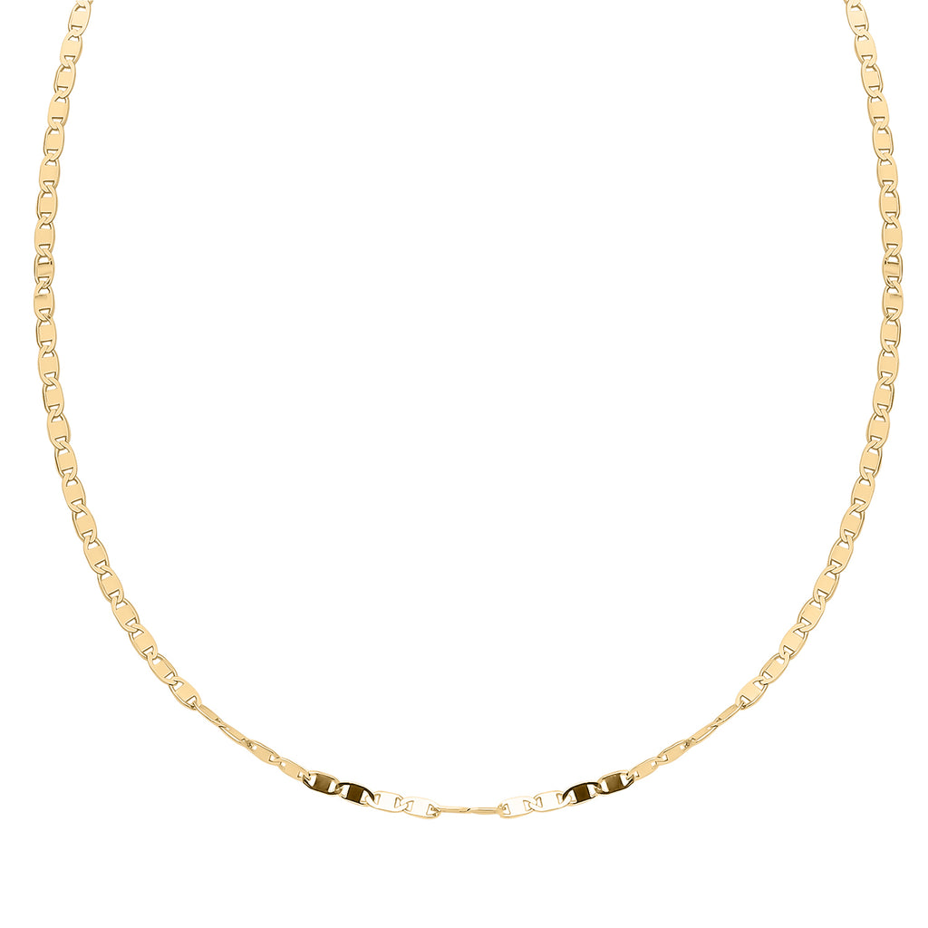Italienische Valentino-Kette, 925 Silber vergoldet, ca. 50 cm