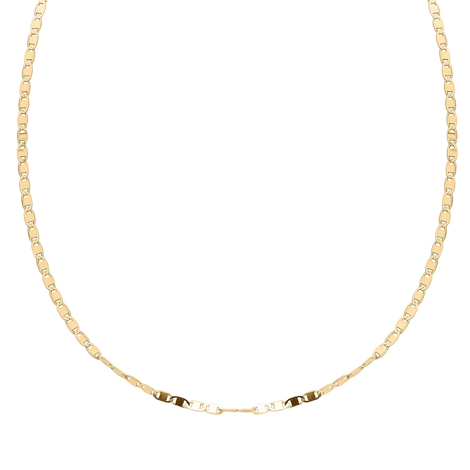 Italienische Valentino-Kette, 925 Silber vergoldet, ca. 50 cm