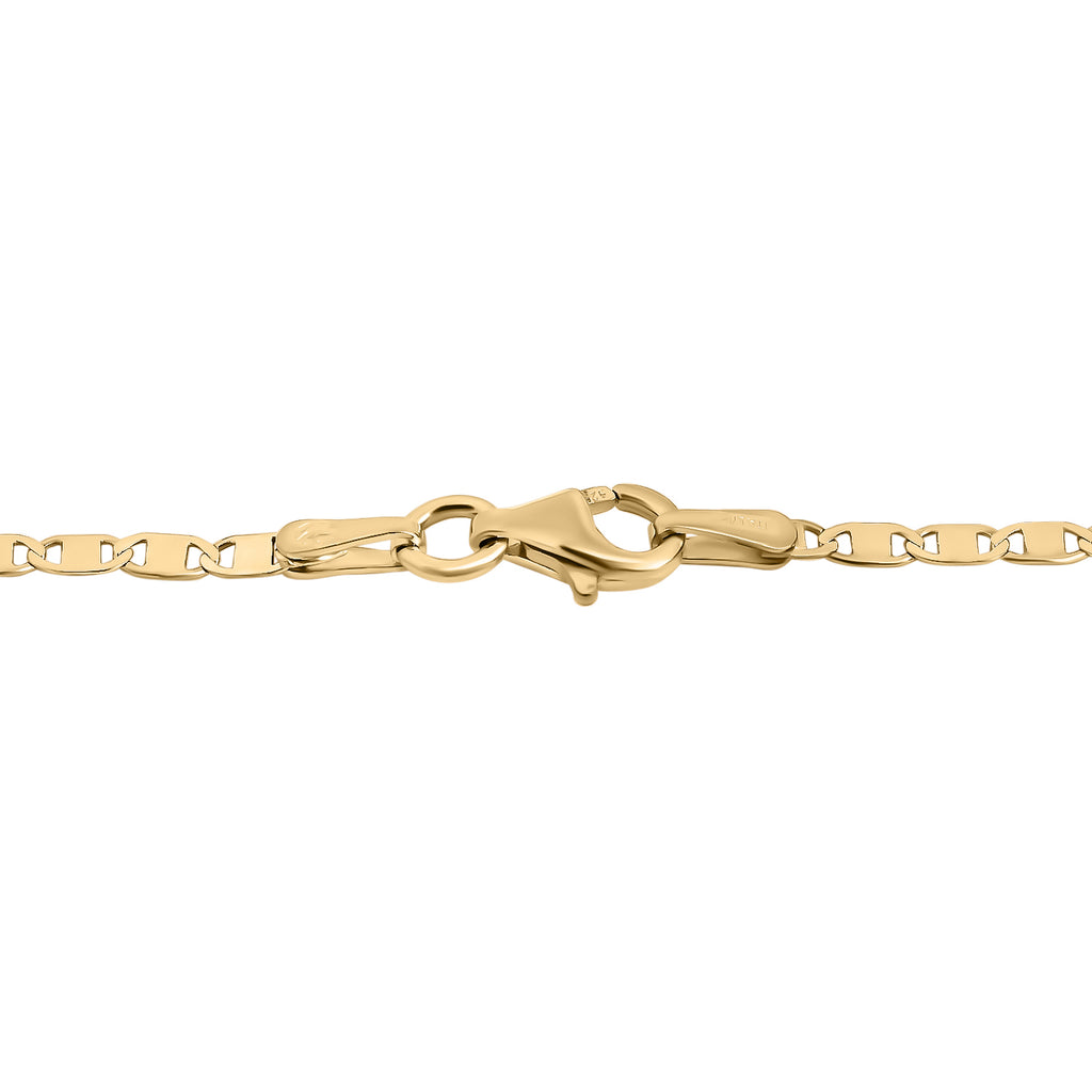 Italienische Valentino-Kette, 925 Silber vergoldet, ca. 50 cm