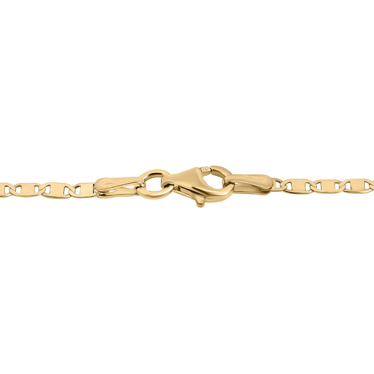 Italienische Valentino-Kette, 925 Silber vergoldet, ca. 50 cm