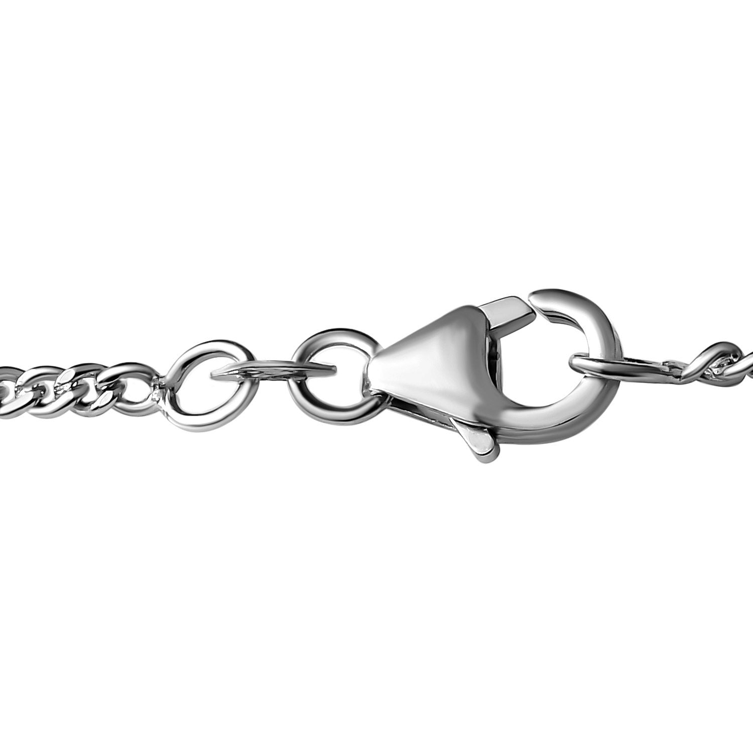Prasiolith Collier, ca. 45 cm, 925 Silber platiniert ca. 24,57 ct