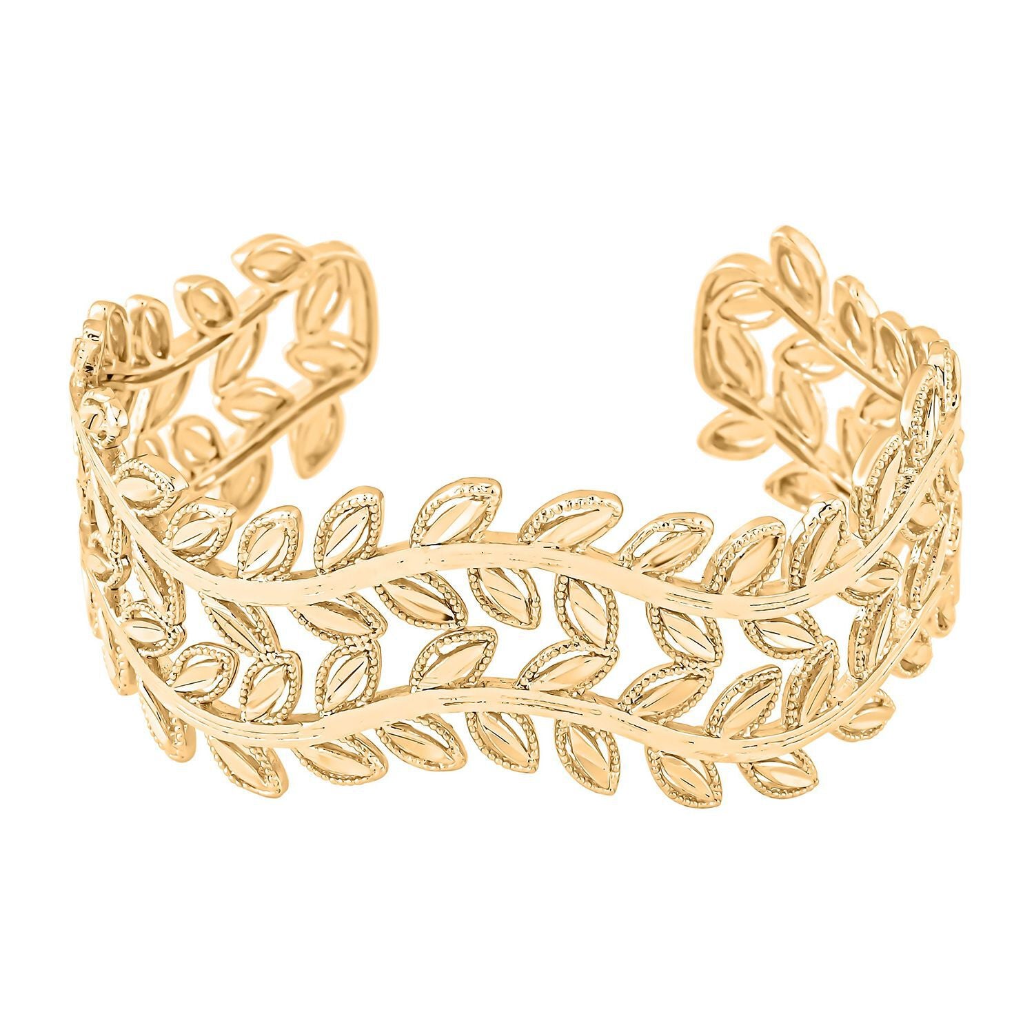 Flexibles Armreif, ca. 16.5-19.0 cm, goldfarben