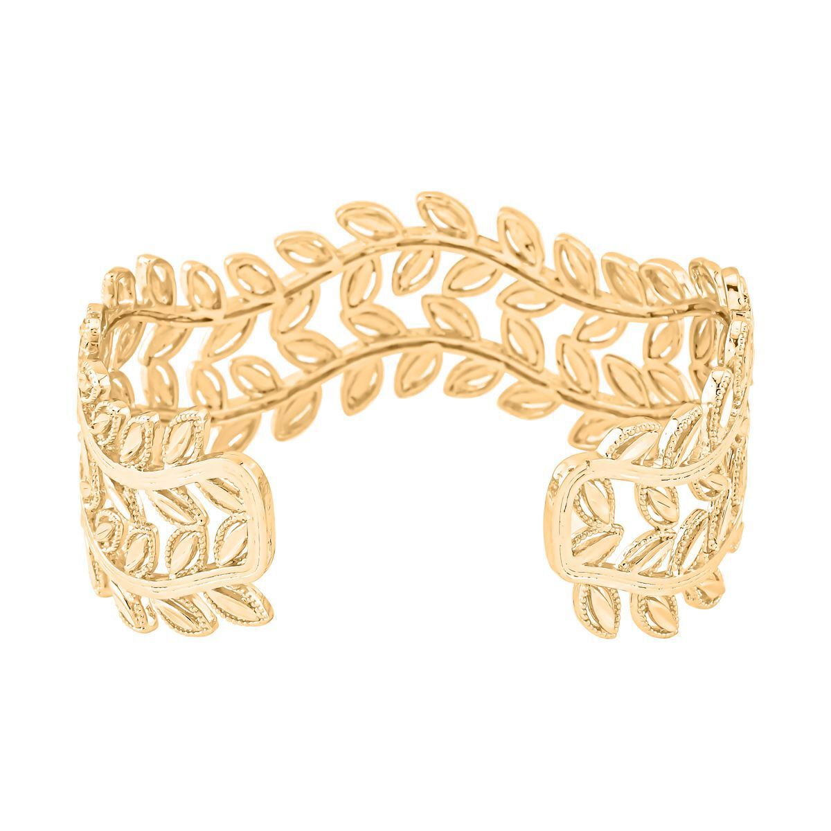 Flexibles Armreif, ca. 16.5-19.0 cm, goldfarben