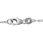 Natürliche mehrfarbige-Turmalin Halskette, ca. 50 cm 925 Silber platiniert ca. 4.21 ct