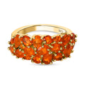 Salamanca Feueropal-Ring, 925 Silber vergoldet (Größe 21.00) ca. 2,05 ct