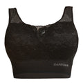 SANKOM Rückenstütze Haltungskorrektur Push-up Spitzen-BH, Größe S/M, 70-75 cm, Schwarz 