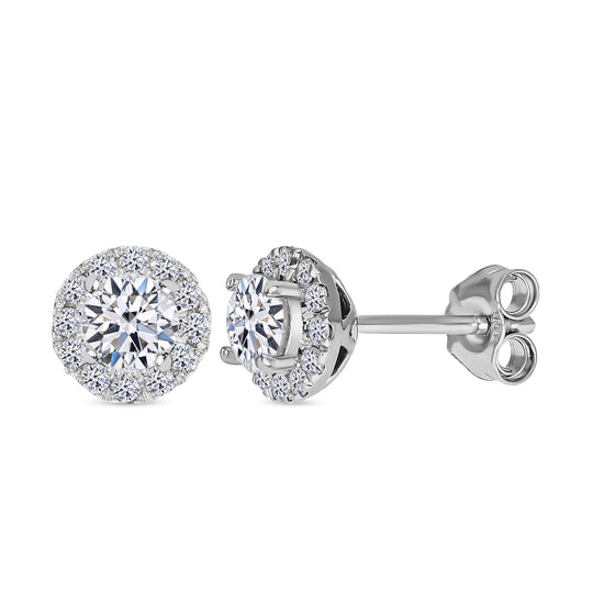 New York Kollektion - Weiße Diamant Ohrringe, SI G-H, 585 Gold ca. 1.00 ct