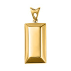 Goldbarren Anhänger, 375 Gold