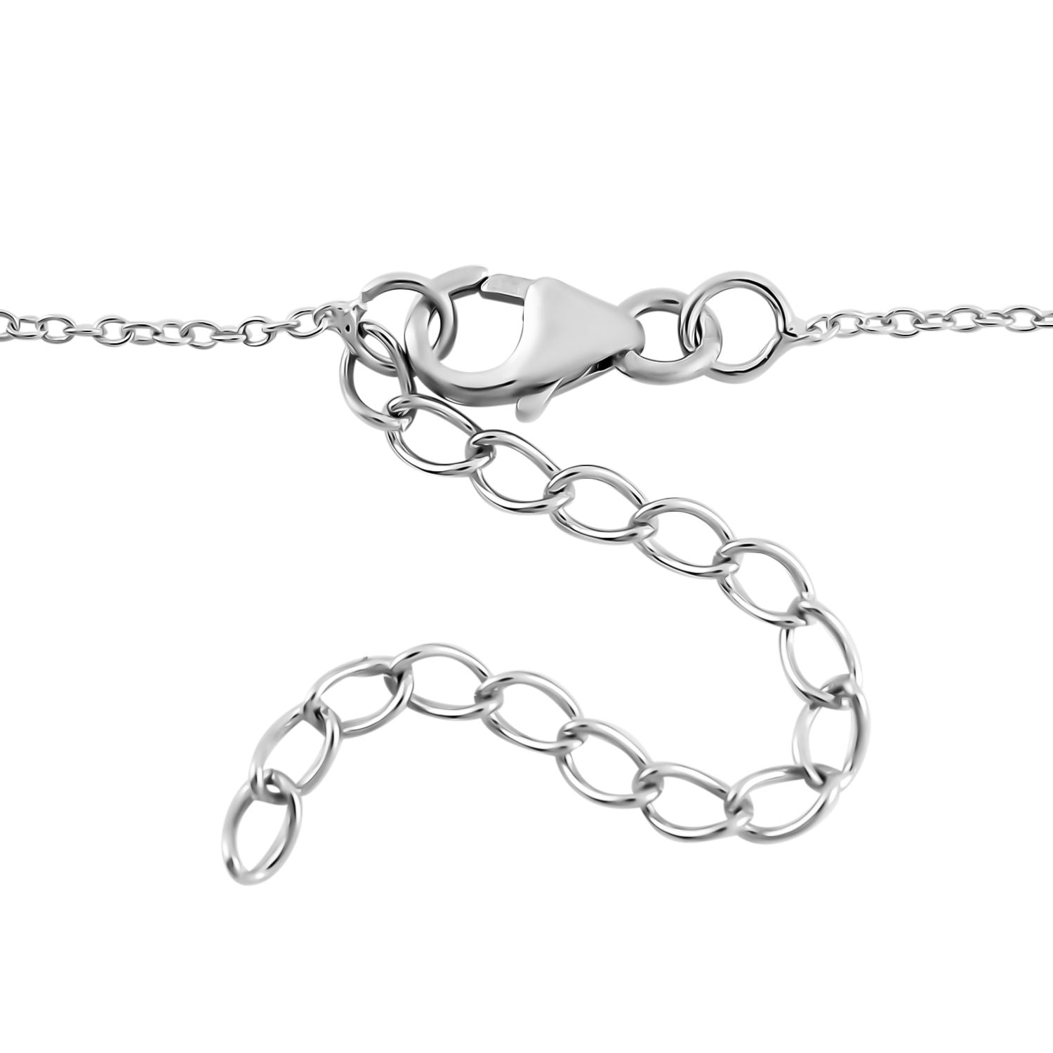 Masoala Saphir (Fissure gefüllt) Collier, ca. 45 cm, 925 Silber platiniert ca. 11.61 ct