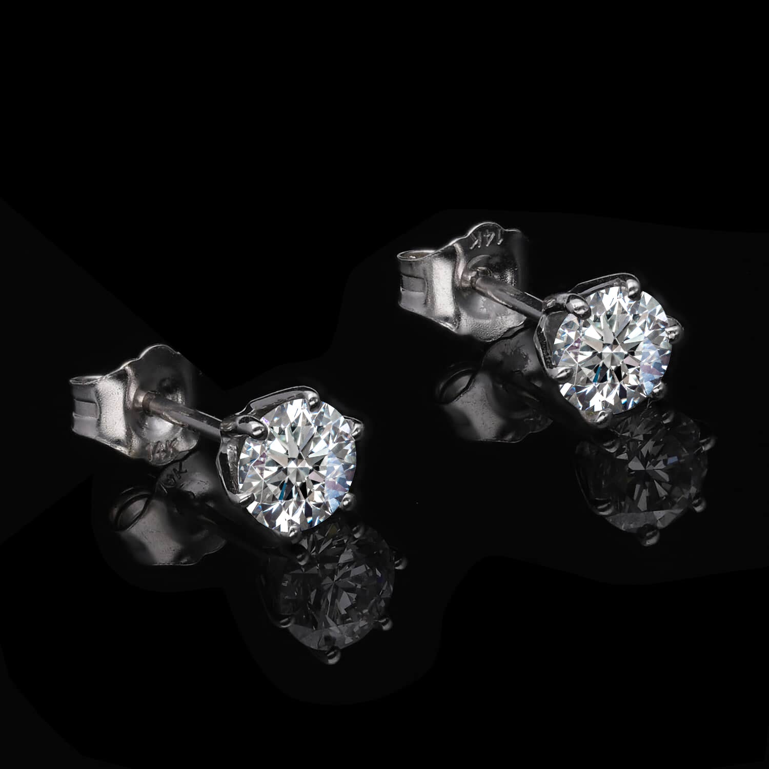 Lab-grown Diamant SI Ohrringe, 585 Gold ca. 1.00 ct