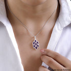 Afrikanischer Amethyst Anhänger, 925 Silber ca. 1.46 ct
