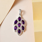 Afrikanischer Amethyst Anhänger, 925 Silber ca. 1.46 ct