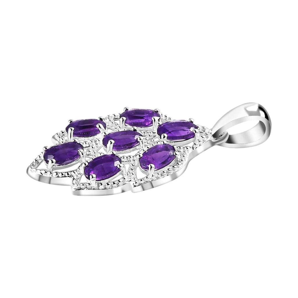 Afrikanischer Amethyst Anhänger, 925 Silber ca. 1.46 ct