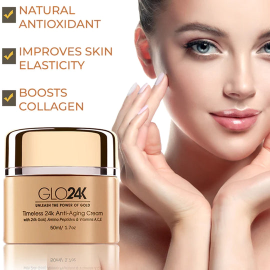 Glo24K Timeless 24k Anti-Aging-Creme, 50 ml