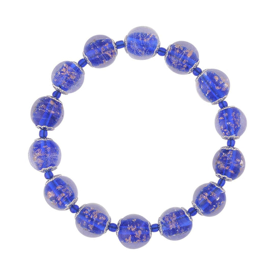 Murano Still Glas Armband, ca. 16.5 cm Eisen