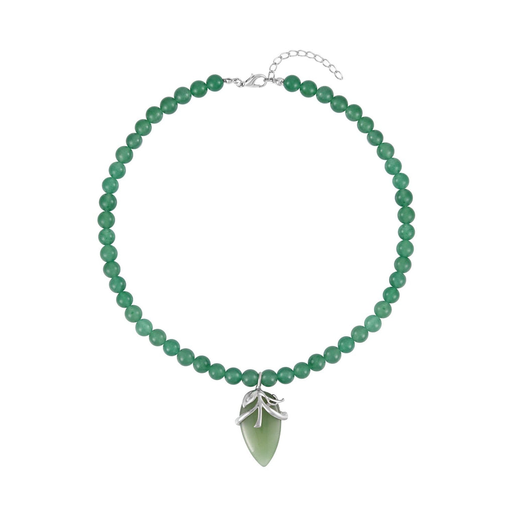 Grüner Aventurin Halskette ca. 45 cm, ca. 206.00 ct