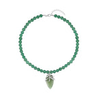 Grüner Aventurin Halskette ca. 45 cm, ca. 206.00 ct