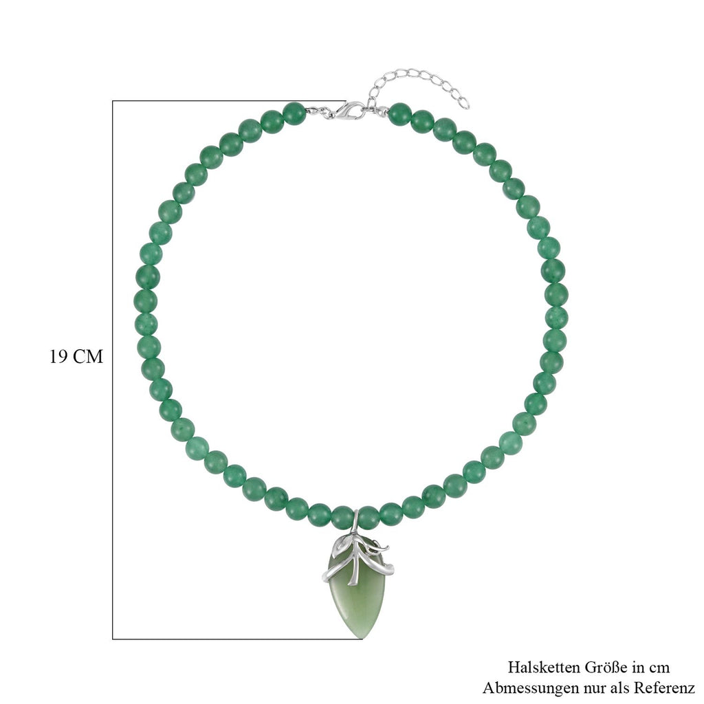 Grüner Aventurin Halskette ca. 45 cm, ca. 206.00 ct