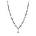 Espirito Santo Aquamarin und Zirkon Collier, ca. 45 cm, ca. 4.90 ct
