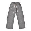 Leichte Sommerhose für Damen mit Kordelzug, Länge 96cm, Hüfte 53cm, Taille 56cm, Grau
