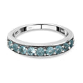 Paraiba-Apatit Ring 925 Silber platiniert (Größe 17.00) ca. 0.83 ct