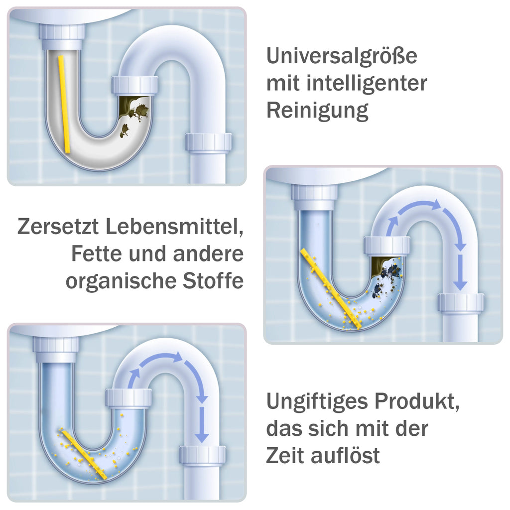 18er-Set Rohrreiniger, Zitrone