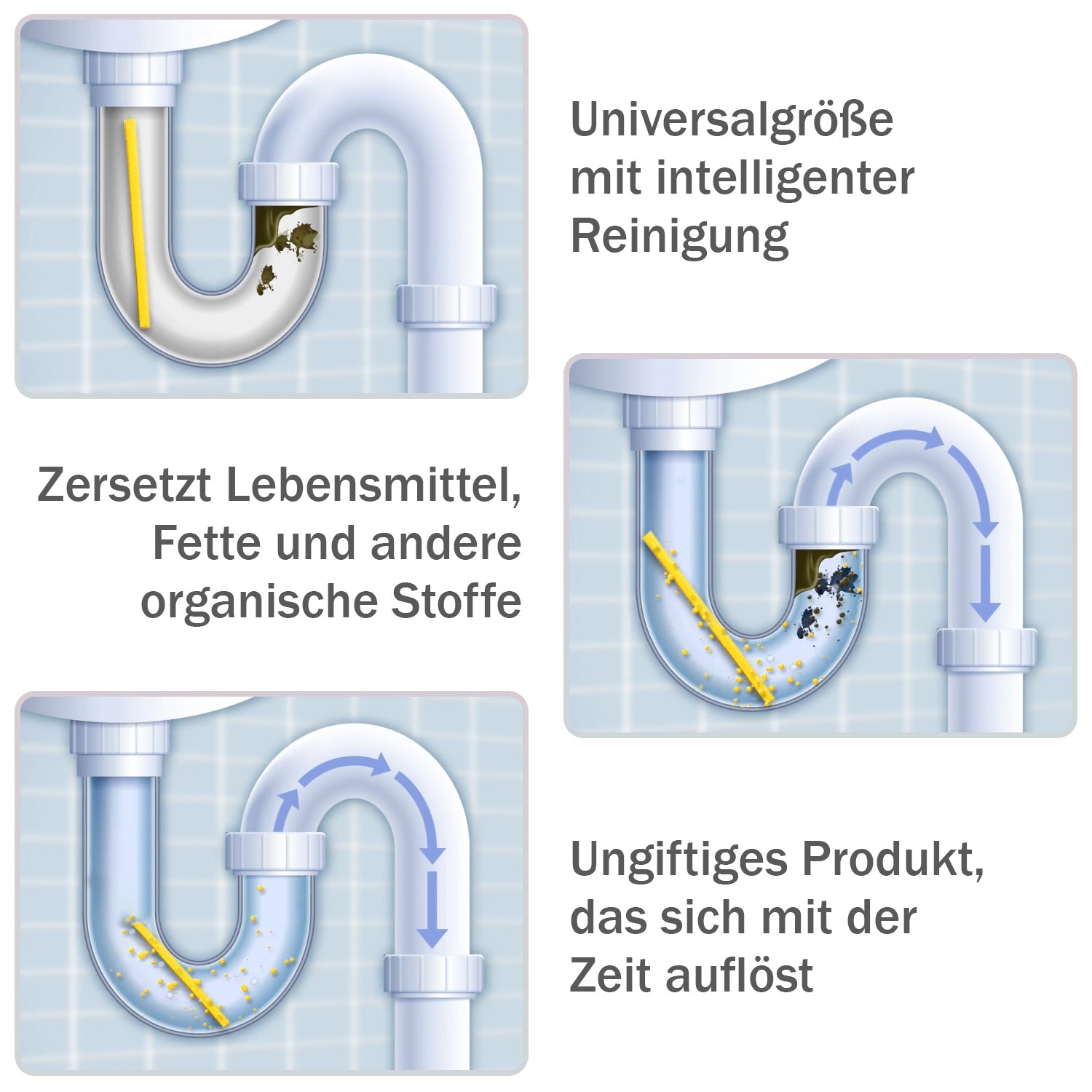 18er-Set Rohrreiniger, Zitrone
