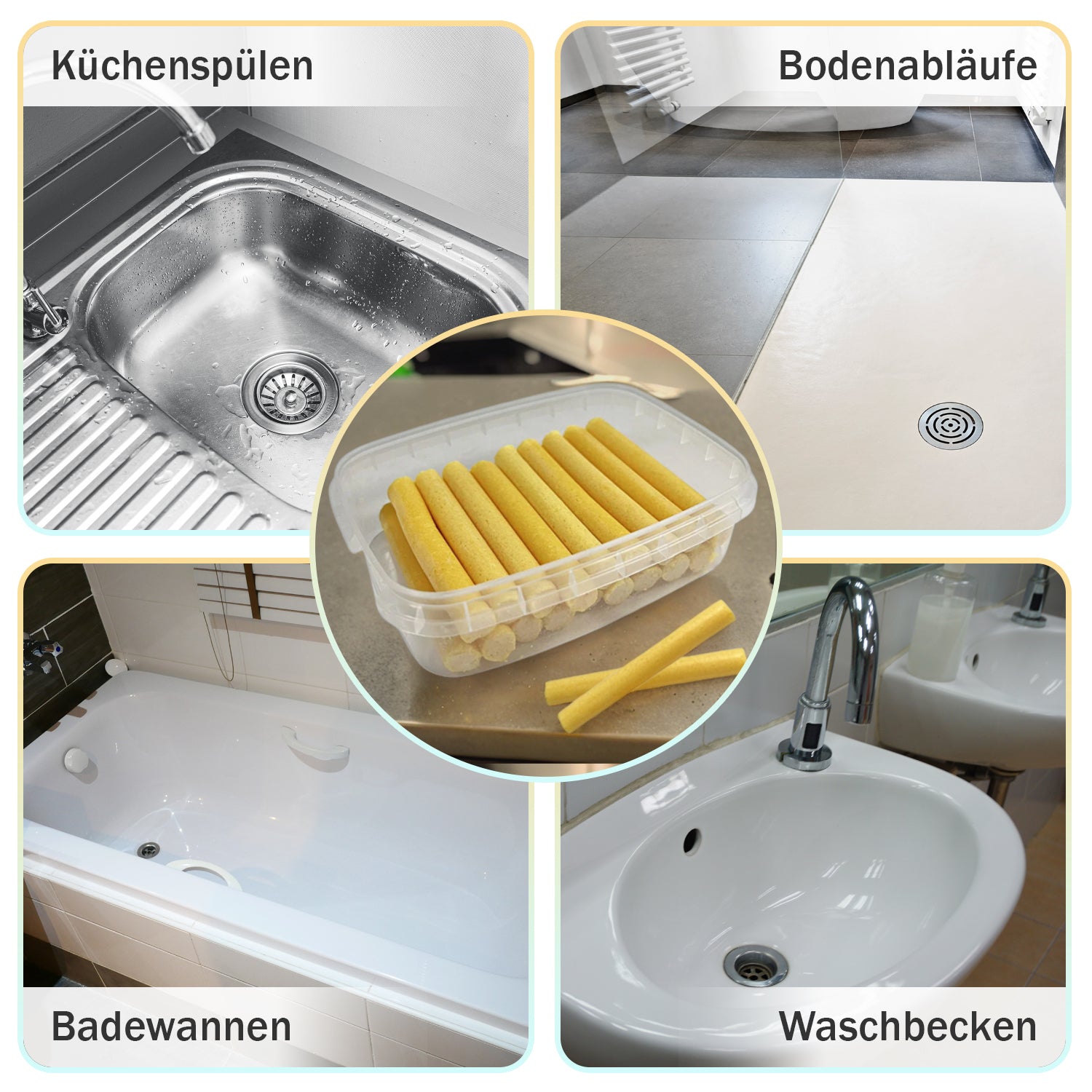18er-Set Rohrreiniger, Zitrone