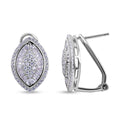 Lustro Stella - Weiße Zirkonia Ohrringe, 925 Silber rhodiniert ca. 1.61 ct