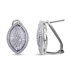 Lustro Stella - Weiße Zirkonia Ohrringe, 925 Silber rhodiniert ca. 1.61 ct