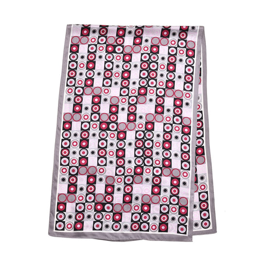 LA MAREY 100% Maulbeeren-Seidenschal, 55x170 cm, Wellen