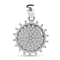 Lustro Stella - Weißer Zirkonia Anhänger, 925 Silber rhodiniert ca. 0.97 ct