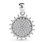 Lustro Stella - Weißer Zirkonia Anhänger, 925 Silber rhodiniert ca. 0.97 ct