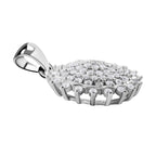 Lustro Stella - Weißer Zirkonia Anhänger, 925 Silber rhodiniert ca. 0.97 ct