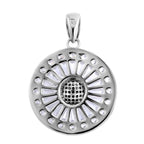 LUSTRO STELLA - Weißer Zirkonia Anhänger, 925 Silber rhodiniert ca. 6.30 ct
