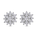 Lustro Stella - Weiße Zirkonia Ohrringe, 925 Silber rhodiniert ca. 1.86 ct