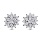 Lustro Stella - Weiße Zirkonia Ohrringe, 925 Silber rhodiniert ca. 1.86 ct