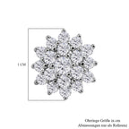 Lustro Stella - Weiße Zirkonia Ohrringe, 925 Silber rhodiniert ca. 1.86 ct