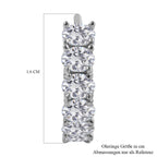 Lustro Stella - Weiße Zirkonia Ohrringe, 925 Silber rhodiniert ca. 2.28 ct