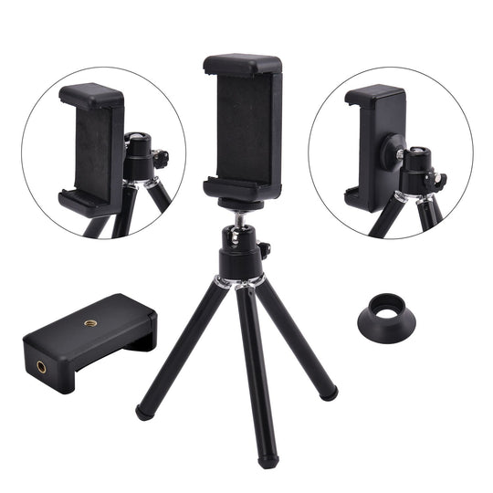 9er Set Handy-Kameraobjektiv-Kit : Teleskop 28X+ Weitwinkel 0,6X+ Makro 20X+ Fischaugenobjektiv 198 Grad