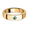 Kolumbianischer Smaragd Ring, 925 Silber vergoldet (Größe 17.00) ca. 0.11 ct