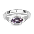 Rose De France Amethyst Ring, 925 Silber platiniert (Größe 17.00) ca. 0.96 ct